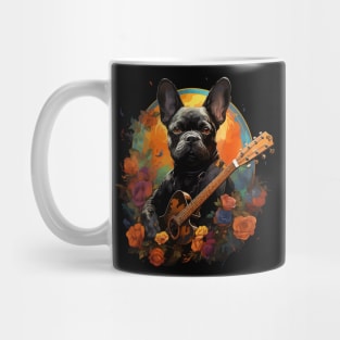 French Bulldog Playing Guitar Mug